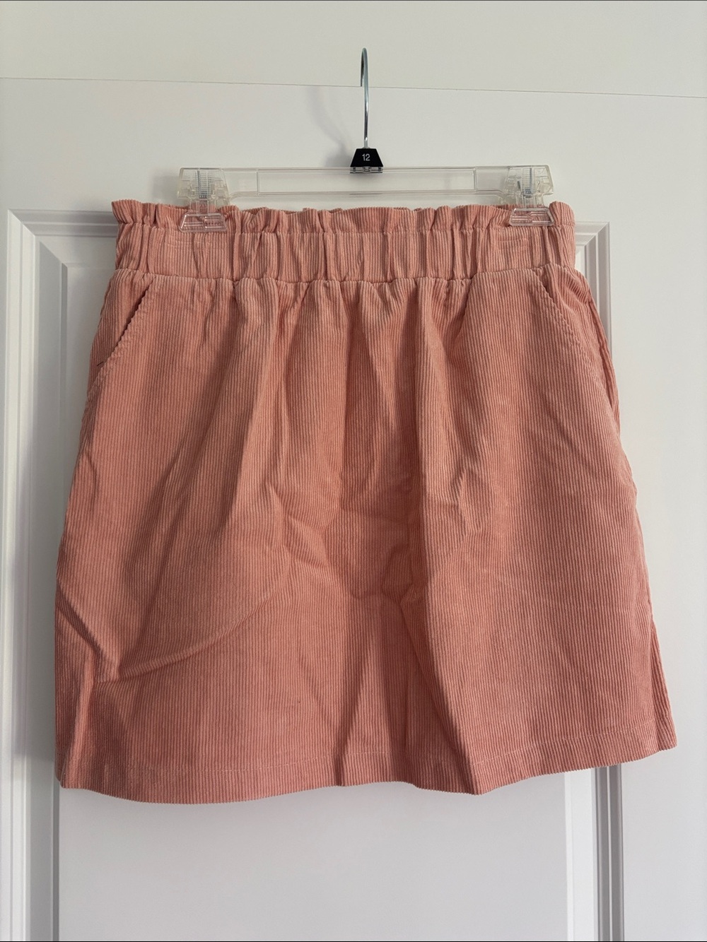 NWT!! Copper Key Blush Pink Corduroy Mini Skirt with Pockets!!